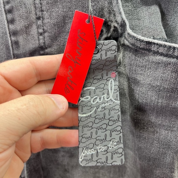 Earl Jeans Black Pearl Skinny Ankle Jeans Womens 14 Plus size stretch NWT 2241 - Picture 2 of 13